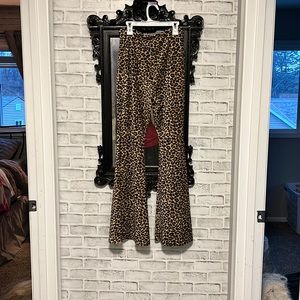 Leopard bell bottoms